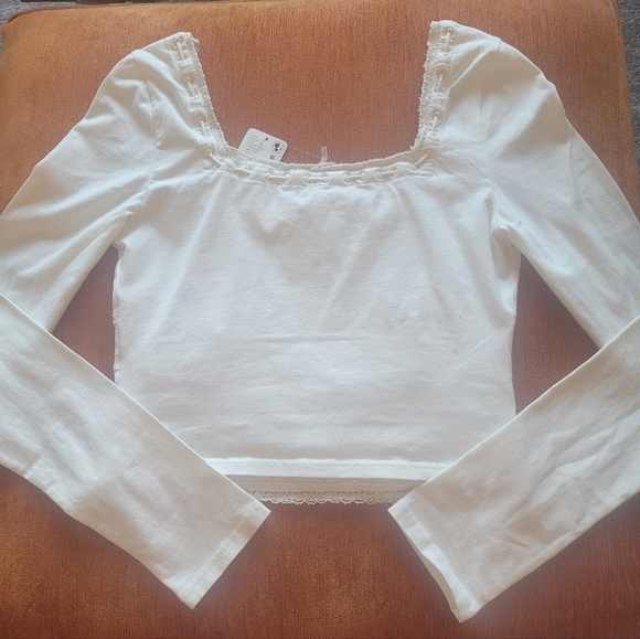 FREE PEOPLE Smocked White Top - Picture 8 of 10